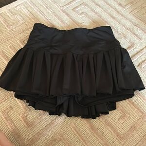 Gold Hinge Black Mini Skirt Size: Small Perfect Condition